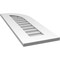 Ekena Millwork Quarter Round Top Right Surface Mount PVC Gable Vent w/ 3-1/2"W x 1"P Standard Frame, 12"W x 34"H GVPQR12X3401SN - alternate 4